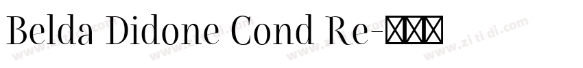 Belda Didone Cond Re字体转换